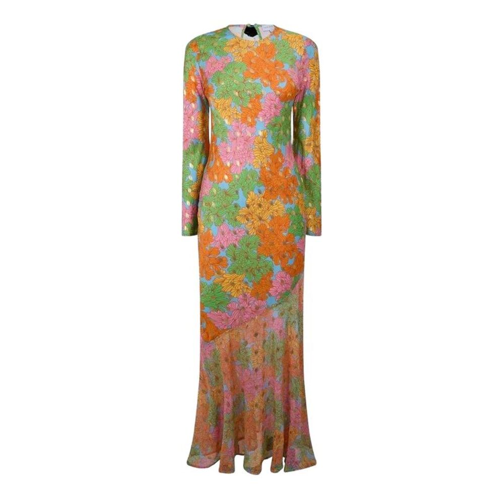 Never Fully Dressed Womens/Ladies Floral Maxi Dress / Gold